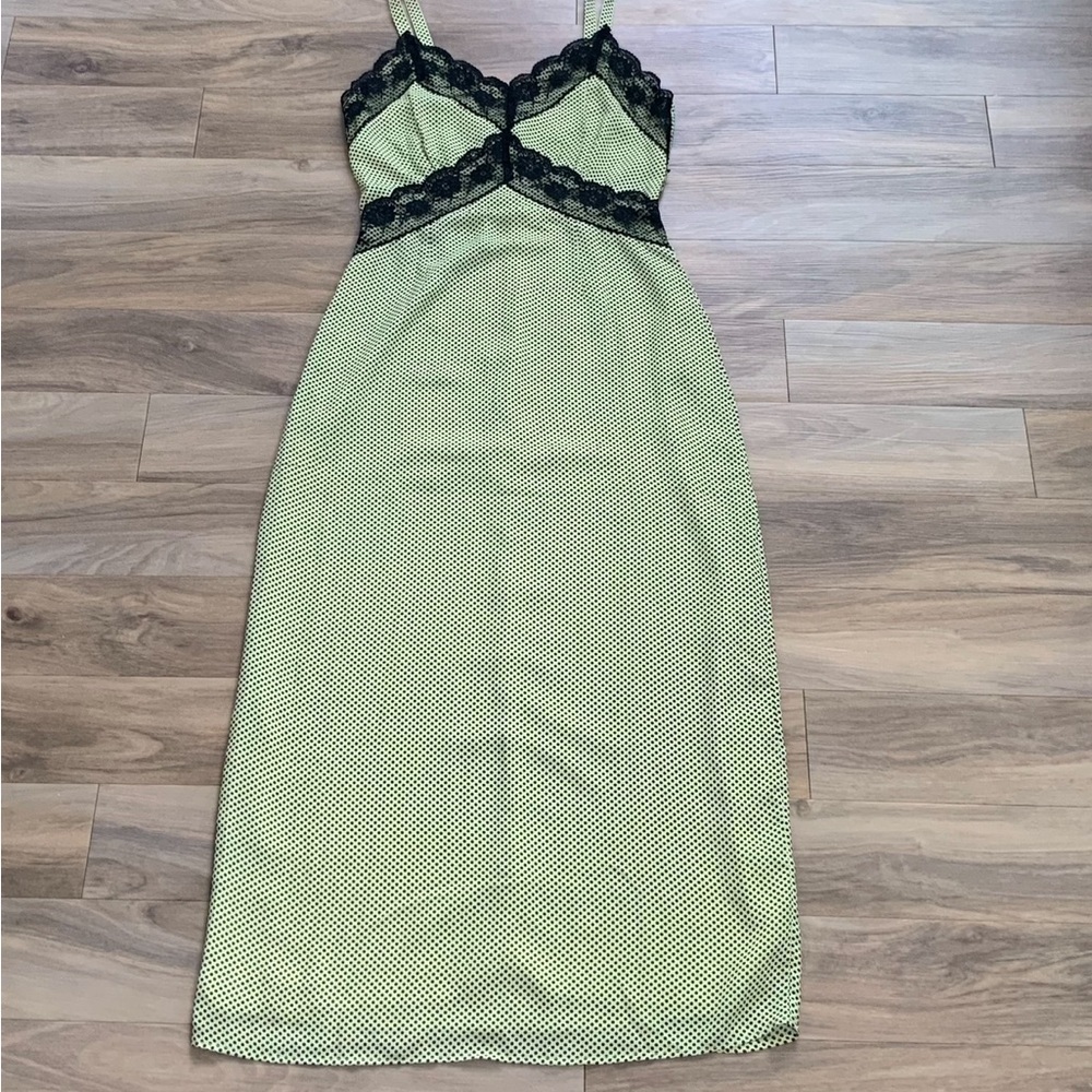 Glamorous Yellow and Black Polka Dot Maxi Dress - Picture 3 of 8
